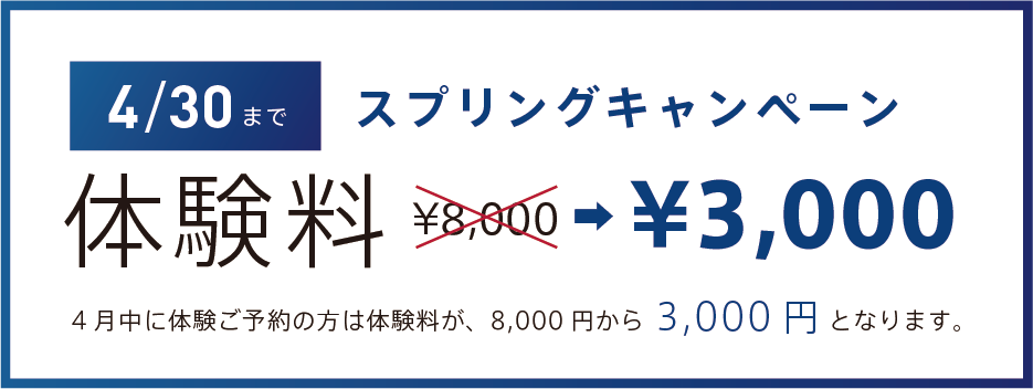 体験料3000円